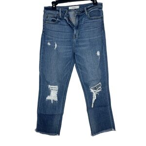 Hidden Distressed Blue Jeans